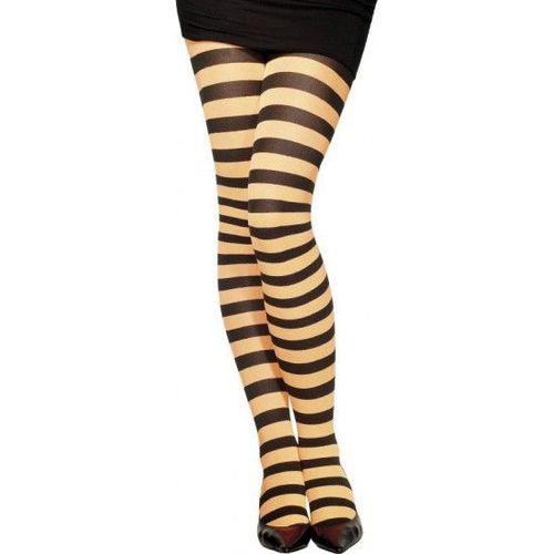Collants Orange Et Noirs Adulte