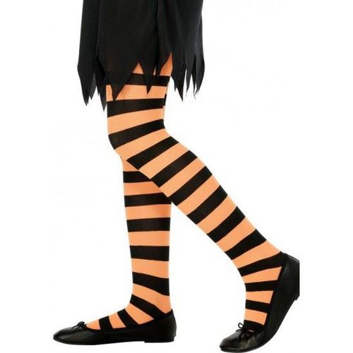 Collants Orange Et Noirs Enfant