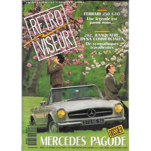 Rétroviseur N° 47 - Juillet 1992 - Dossier Mercedes Pagode