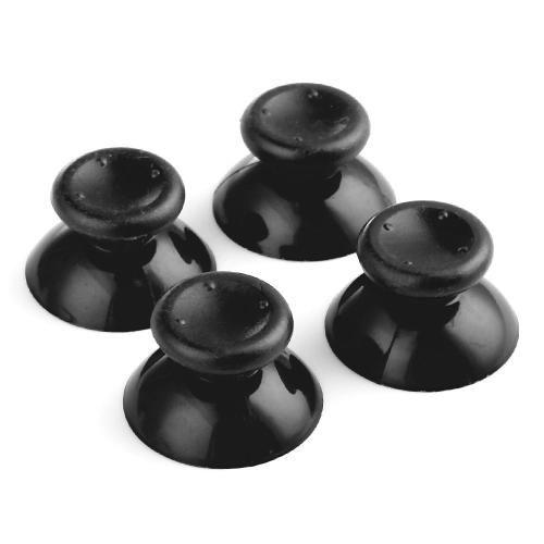 4pcs Bouchon Chapeau Capuchon En Abs Noir Pour Joystick Manette Xbox 360