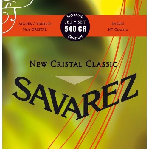 Savarez 540cr Cristal Classic Rouge Tirant Normal - Jeu De Cordes Guitare Classique