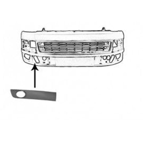 Grille De Prise D'air Inférieure Droit Avec Trou D'anti-Brouillard Pour Volkswagen Transporter T5 Depuis 2010