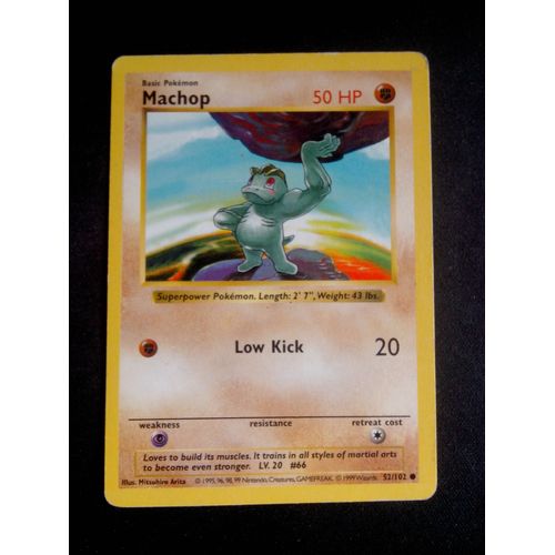 Machoc ( Machop ) 52/102 Set De Base Eng