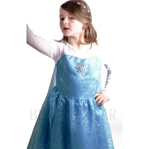 Tenue/ Déguisement/ Costume/  Robe Avec Traîne Reine Des Neiges/ Princesse Enfant 3 À 14 Ans Fête, Mariage, Anniversaire, Soirée Déguisée,  Black Sugar Boutique Déguisement , Cosplay & Accessoires