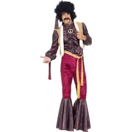 Déguisement Hippie Psychédélique Homme, Taille Xl