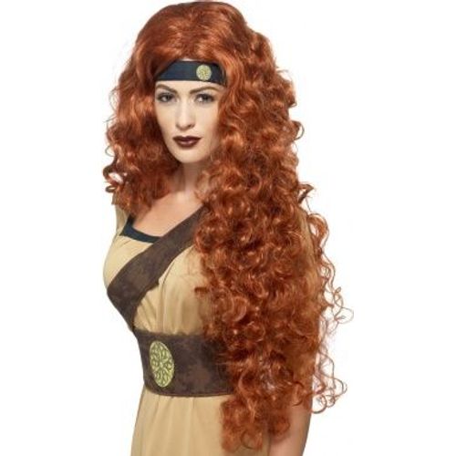 Perruque Reine Guerrière Auburn Femme,