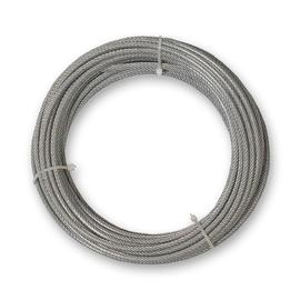 Câble acier galvanisé de diamètre 6mm pour portes de garage sectionnelles  et basculantes vendu au mètre.