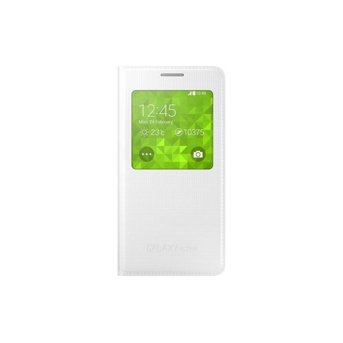 Etui Coque White Blanc Samsung Galaxy Alpha Case Housse Etui À Rabat View Leather Design Hotcase Bumper Hot Windows