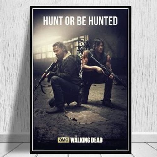 Affiche en toile The Walking Dead,mpression murale Poster pour salon chambre ¿¿ coucher d¿¿cor sans cadre(50*70cm)