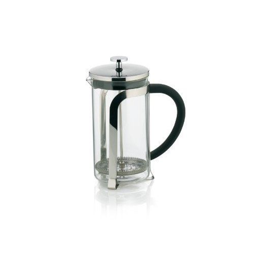 Kela 10852 Venecia Cafetière À Piston Verre/Acier Inoxydable Transparent/Gris 21 Cm