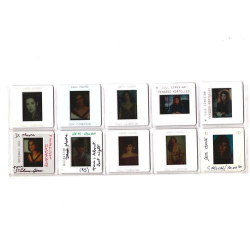 Lot De 10 Diapositive Originales "Demi Moore"...