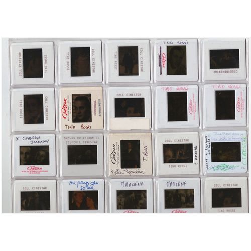 Lot De 20 Diapositives Rares Et Originales "Tino Rossi"...
