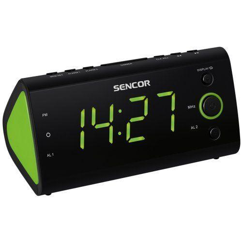 Sencor SRC 170 GN Radio réveil avec tuner PLL-FM cran LED 3 cm 1,2`` Vert