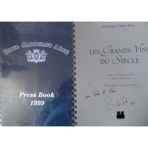 Dédicace Philippe Faure Brac - Press Book 1999 - Paul Jaboulet Ainé - 