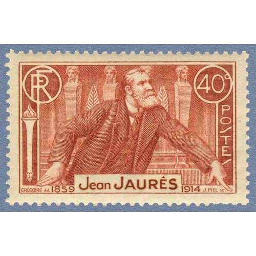 France 1936, Très Bel Exemplaire Yv. 318 - Jean Jaurès, Neuf** Luxe