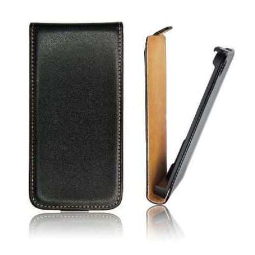 Coque Etui Housse A Rabat Gamme Luxe Htc Desire 500 Noir
