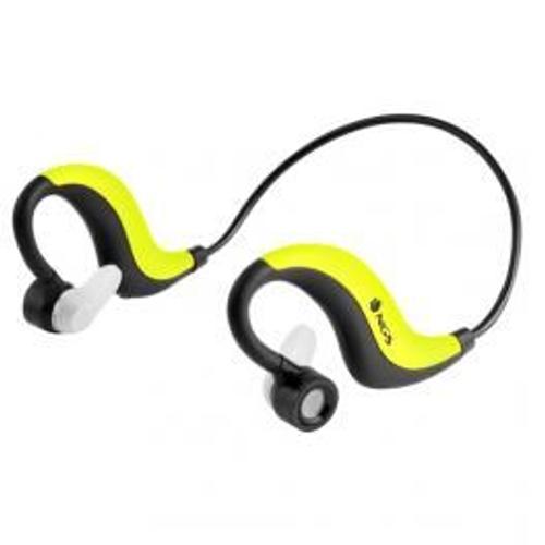 écouteurs deportivos bluetooth NGS Yellow Artica Runner water resistant c/micro