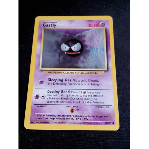 Fantominus ( Gastly ) 50/102 Set De Base Eng