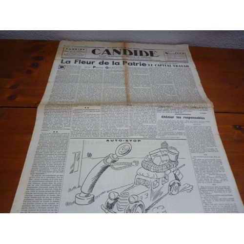 Candide N° 855 Du  31 Juillet 1940