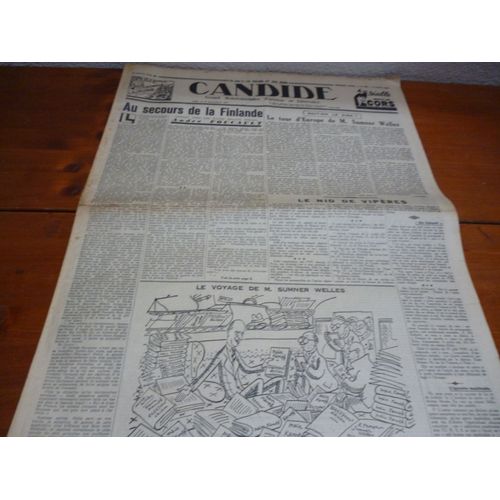 Candide  N° 834  Du 6 Mars 1940