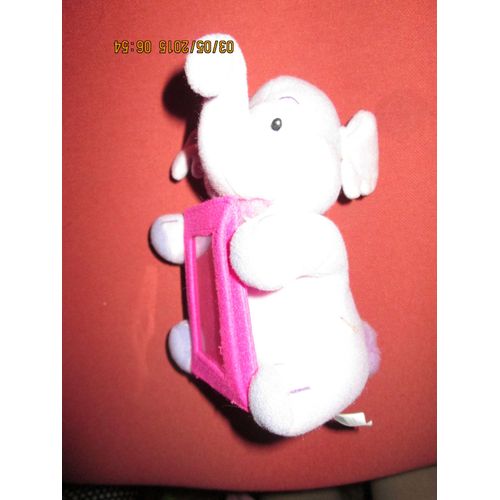 Doudou Efelant Elephant Cadre Rose  Jemini