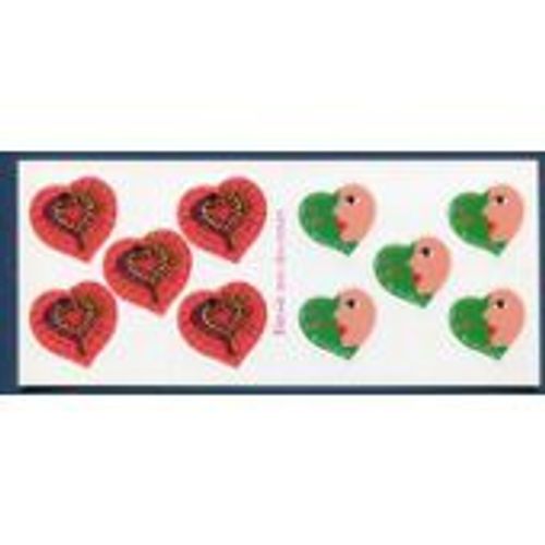 Carnet 10 Timbres Coeur  Autocllant Yves Saint Laurent