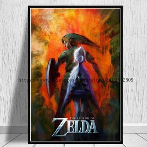 Affiche en toile couverture classique Zelda Espada p,mpression murale Poster pour salon chambre ¿¿ coucher d¿¿cor sans cadre(50*70cm)