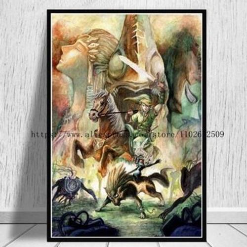 Affiche en toile couverture classique Zelda Espada p,mpression murale Poster pour salon chambre ¿¿ coucher d¿¿cor sans cadre(50*70cm)