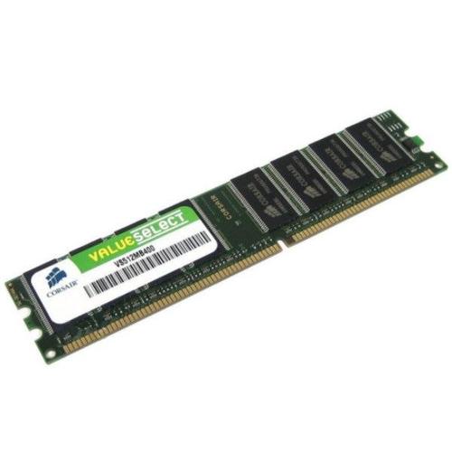 Ram Barrette Mémoire CORSAIR ValueSelect 512Mo DDR PC-3200 VS512MB400 Unbuffered