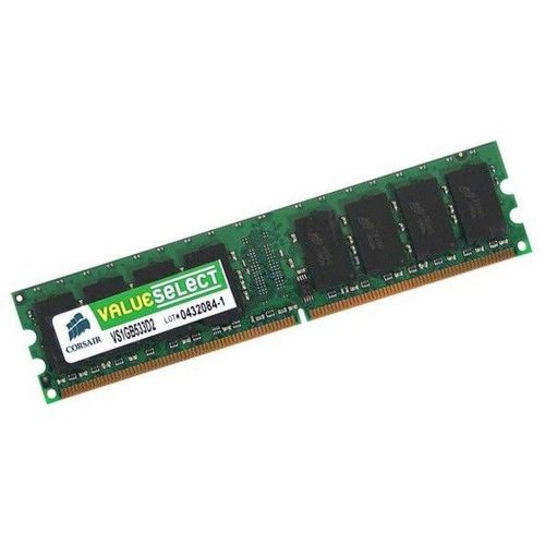 Ram Barrette Mémoire CORSAIR ValueSelect 1Go DDR2 PC2-4200 VS1GB533D2 Unbuffered