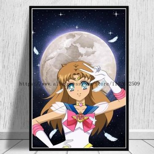 Affiche en toile Anime Sailor _ Moon, affiches obra,mpression murale Poster pour salon chambre ¿¿ coucher d¿¿cor sans cadre(50*70cm)
