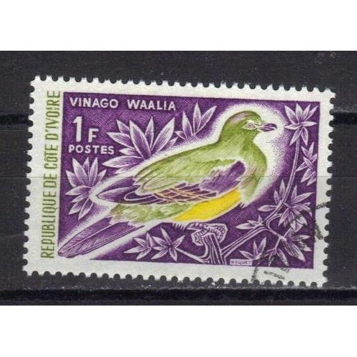Cote D'ivoire 1966 : Oiseau : Pigeon Vert - Timbre Oblitéré
