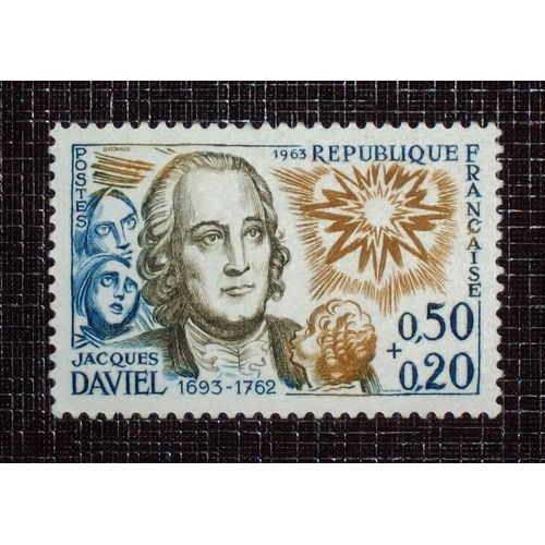 France N° 1374 Neuf Sans Charnière De 1963 - 50c+20c  « Jacques Daviel (Chirurgien) »
