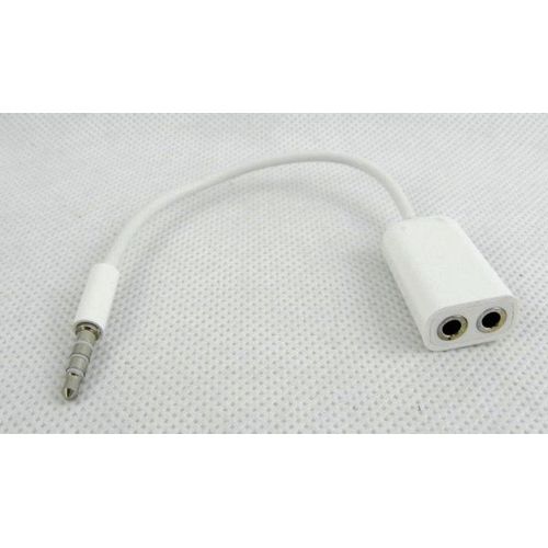 Adaptateur Câble Doubleur Répartiteur Ecouteurs Mini-jack 3,5mm 1 Mâle-2 Femelle