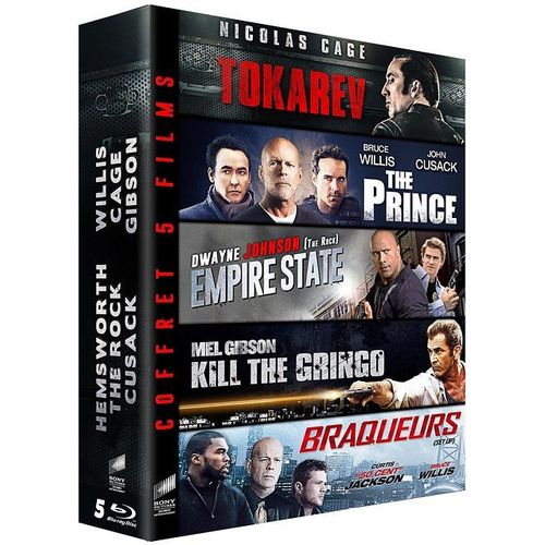 Coffret 5 Films : Tokarev + The Prince + Empire State + Kill The Gringo + Braqueurs - Pack - Blu-Ray