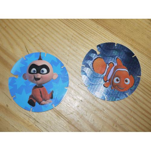 Lot De 2 Pogs Disney