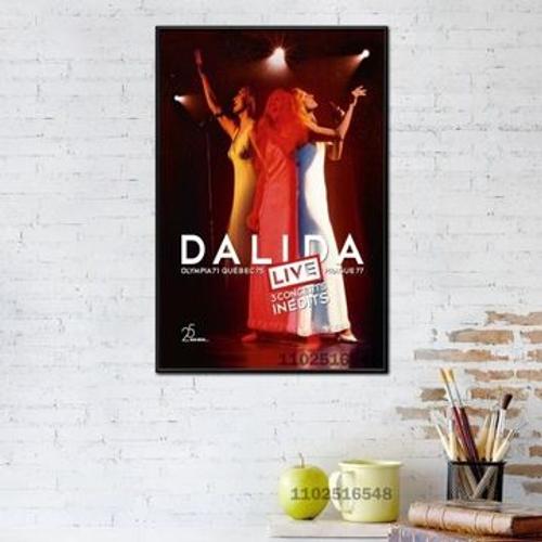 Dalida Affiche Peinture Art Mural,mpression murale Poster pour salon chambre ¿¿ coucher d¿¿cor sans cadre(50*70cm)