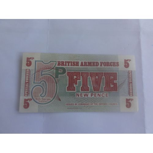  Billet De 5 New Pence - British Armed Forces - Grande-Bretagne -