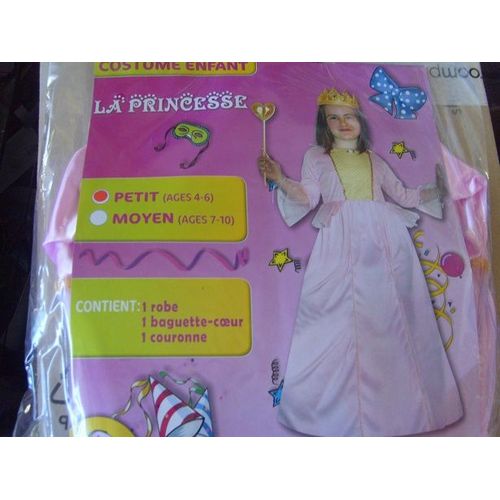 Costume Princesse 4/6 Ans 