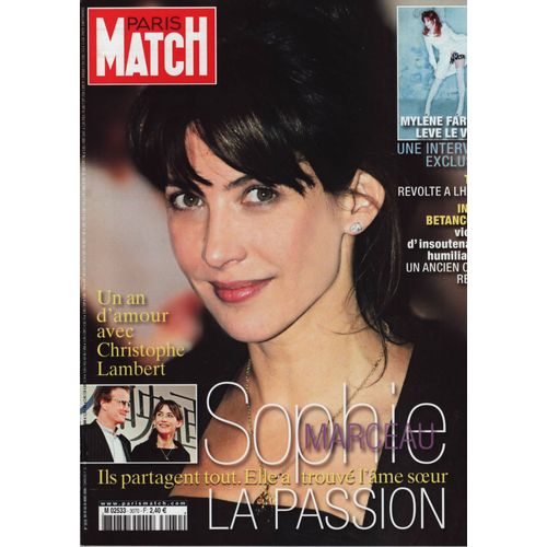 Paris Match 20 03 2008 N 3070 Mylene Farmer 6p Samuel Benchetrit Anna Mouglalis 3p Rakuten