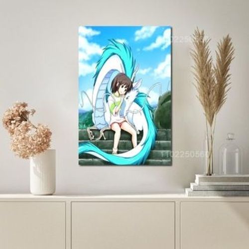 Affiche toile Manga chihiro affiche d¿¿corative,mpression murale Poster pour salon chambre ¿¿ coucher d¿¿cor sans cadre(50*70cm)