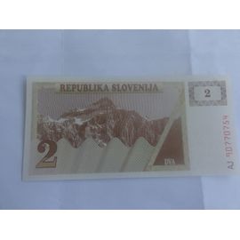 Billet 2 Tolars Slovénie