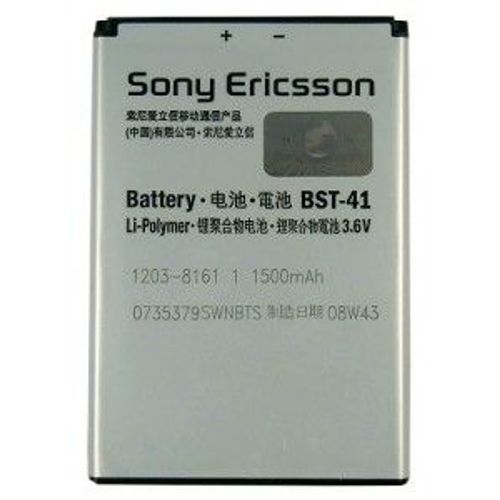 Batterie Origine Sony Ericsson Bst41li Pour Sony Xperia X1 - Xperia X10 - Xperia X2
