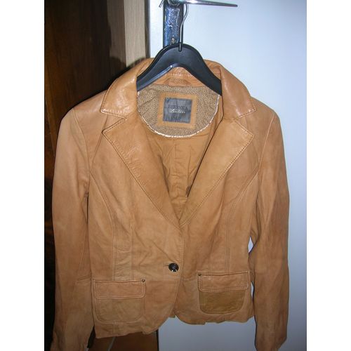 Veste En Cuir Bershka Petit M (34/36)