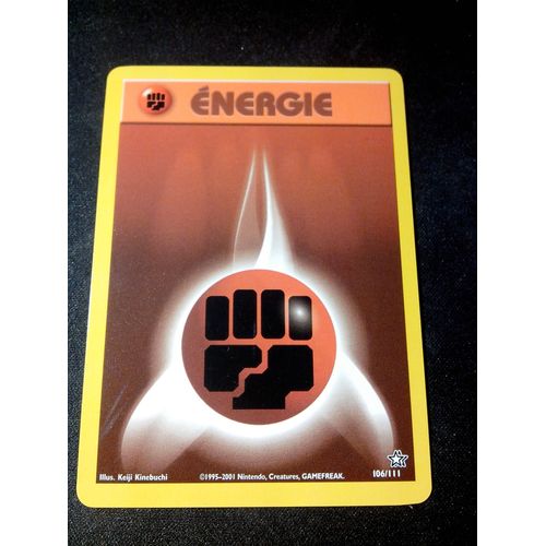 Carte Energie Combat 106/111 Set Neo Genesis Fr