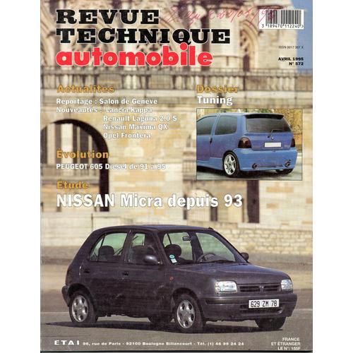 Revue Technique Automobile N° 572 Nissan Micra Depuis 1993 / 1.0 Et 1.3 / 3 Et 5 Portes