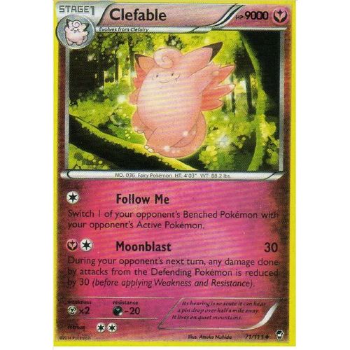 Carte Pokemon Clefable 71/111 Xy Furious Fists Poings Furieux Version Anglaise