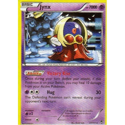 Carte Pokemon Jynx 37/111 Xy Furious Fists Poings Furieux Version Anglaise
