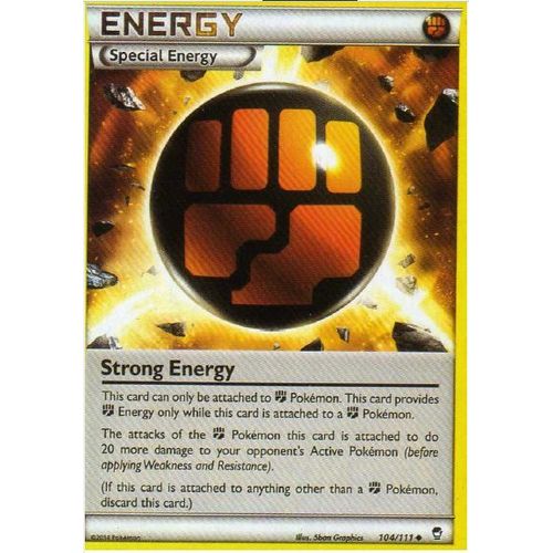Carte Pokemon Special Strong Energy 104/111 Xy Furious Fists Poings Furieux Version Anglaise