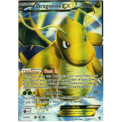 Carte Pokemon Dragonite Ex 108/111 Xy Furious Fists Poings Furieux Version Anglaise
